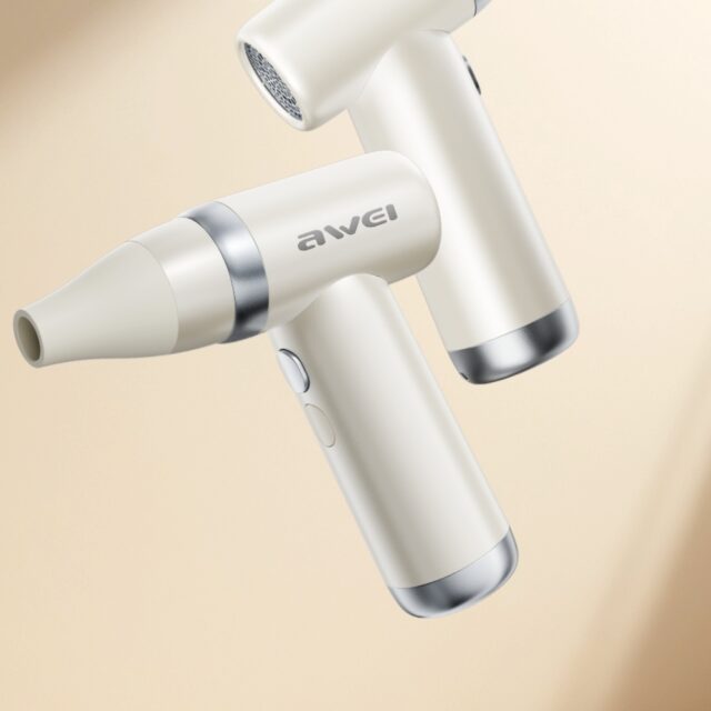 AWEI F40 3-in-1 3300mAh Multifunctional Fan White - imagine 3