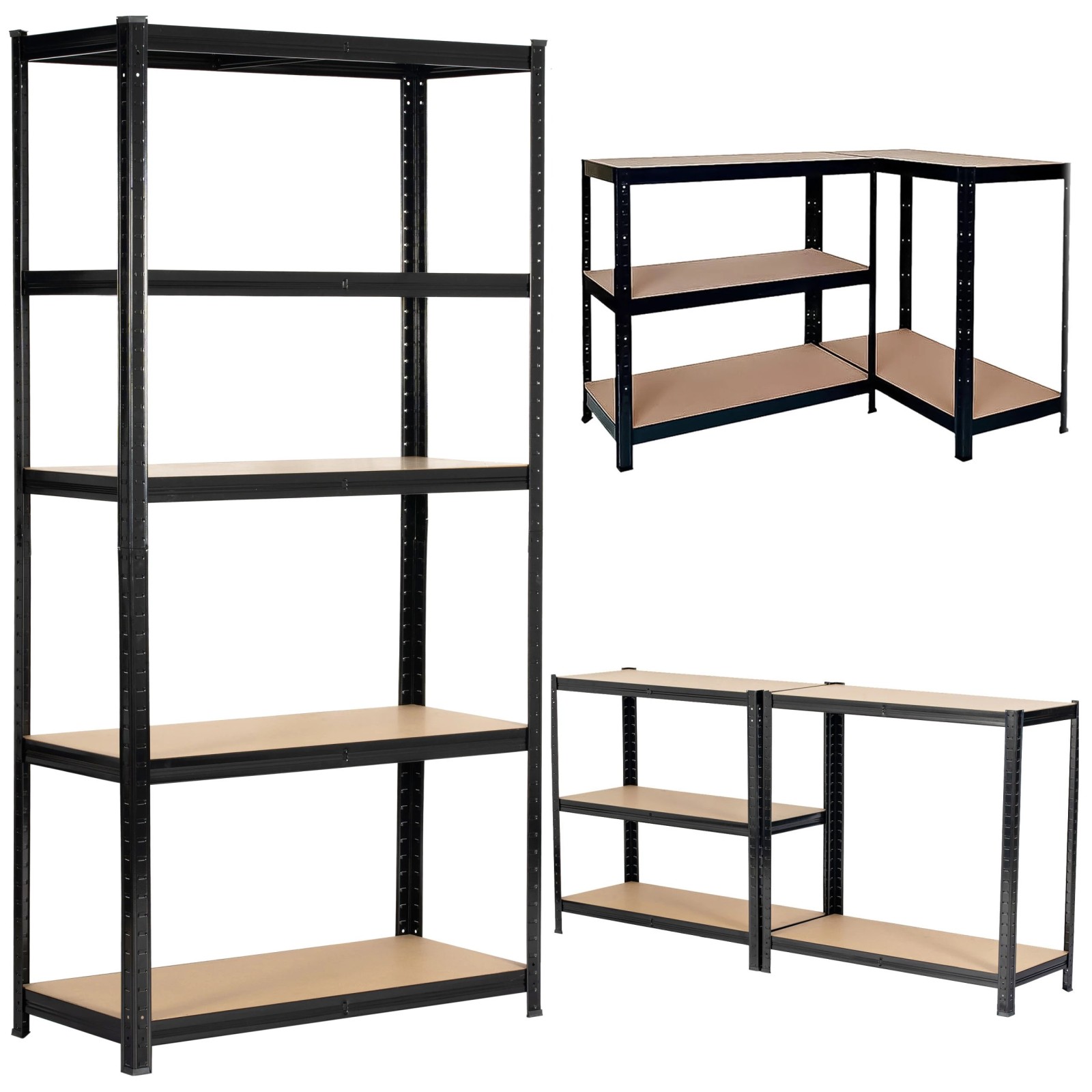 cps-2ef061642e510d7b0fb4ea5950fba03d-2025-12-05-13-25-16 Extralink Metal Storage Rack 180x90x40 Black - imagine 1