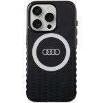 Audi IML Big Logo MagSafe Case iPhone 15 Pro 6.1" black hardcase AU-IMLMIP15P-Q5/D2-BK