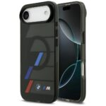 BMW M IML Metal Buttons Tricolor Lines MagSafe Case for iPhone Air Black