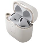 Case UNIQ Clyde for AirPods 4 Lock Case beige - imagine 2