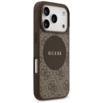 Case Guess 4G Circle Classic Logo        MagSafe for iPhone 17 Pro brown - imagine 4