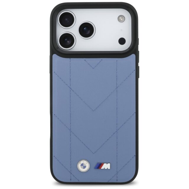 Case BMW M Quilted Logo MagSafe for  iPhone 17 Pro Max blue - imagine 3
