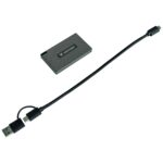 Verbatim Mini SSD 512GB USB-C 3.2 + USB-C/USB-C-USB-A Cable Metal 32030 - imagine 4