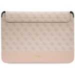 Guess Sleeve GUCS14PS4SGP 14" pink 4G Stripe Metal Logo