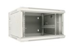 Extralink 6U 600x600 AZH Gray | Rackmount cabinet | wall mounted, swing type - imagine 2