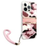 Guess GUHCP13XKCABPI iPhone 13 Pro Max 6,7" pink hardcase Camo Strap Collection - imagine 4