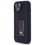 Red Bull RBHMP15S24SIOLRV iPhone 15 6.1" hardcase navy Silicone Vertical Logo MagSafe - imagine 2
