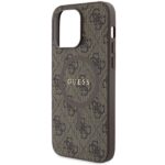 Guess GUHMP13XG4GFRW iPhone 13 Pro Max 6.7" brown hardcase 4G Collection Leather Metal Logo M - imagine 6