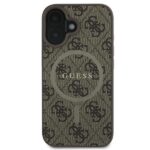 Guess GUHMP16MG4GFRW iPhone 16 Plus 6.7" brown hardcase 4G Ring Classic Logo MagSafe - imagine 3