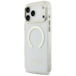 Guess Metal Outline MagSafe case for iPhone 17 Pro Max silver - imagine 2