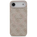 Case Guess 4G Ring Classic Logo MagSafe for iPhone Air pink - imagine 3