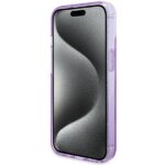 Guess GUHMP15SHRSGSU iPhone 15 / 14 / 13 6.1" purple hardcase Ring Stand Script Glitter Mag - imagine 5