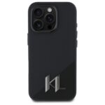 Karl Lagerfeld KLHMP16LSCMKMPCK iPhone 16 Pro 6.3" black hardcase Silicone Shadow Metal Initia - imagine 3