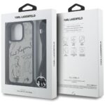 Case Karl Lagerfeld Crossbody Grained    Pattern & Logo for iPhone 16 Pro grey - imagine 7