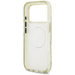 Case Guess IML Glitter Flowers Triangle  MagSafe for iPhone 17 Pro green - imagine 7