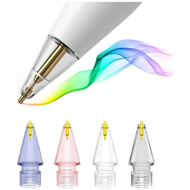 Stylus tips 4smarts Lucid for Apple Pencil 1st gen./2nd gen./USB-C/Pro 4pcs multicolor - imagine 6