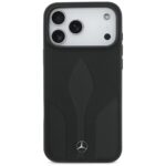 Case Mercedes Leather The Move MagSafe for iPhone 17 Pro Max black - imagine 3