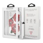 Guess GUHCPXROSTR iPhone X transparent hard case Flower Desire red rose - imagine 9