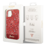 Guess GUHCP14SHGBNHR iPhone 14 / 15 / 13 6.1" red hardcase Bandana Paisley - imagine 8
