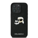 Karl Lagerfeld KLHCP16XPGKLKCPK iPhone 16 Pro Max 6.9" black hardcase Monogram Karl&Chaoupette - imagine 3