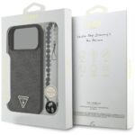 Case Guess 4G Strap Triangle Logo        MagSafe for iPhone 17 Pro Max black - imagine 8