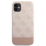 Guess GUHCN61G4GLPI iPhone 11 6,1"/ Xr pink hard case 4G Stripe Collection - imagine 3