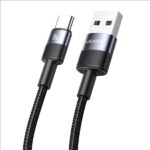 USAMS SET Cable USB to USB-C 3A 1.2mFast Charging steel/tarnish 30 pcs SJ718ZJ01 (US-SJ718) - imagine 2