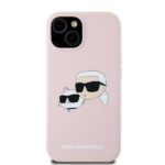 Karl Lagerfeld KLHMP15SSKCHPPLP iPhone 15 / 14 / 13 6.1" pink hardcase Silicone Karl & Choupet - imagine 3