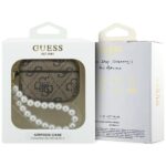 Case Guess 4G Pearl Strap for AirPods Pro 3 brown - imagine 4
