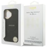 Case Guess Peony Hot Stamp MagSafe for iPhone 17 black - imagine 8