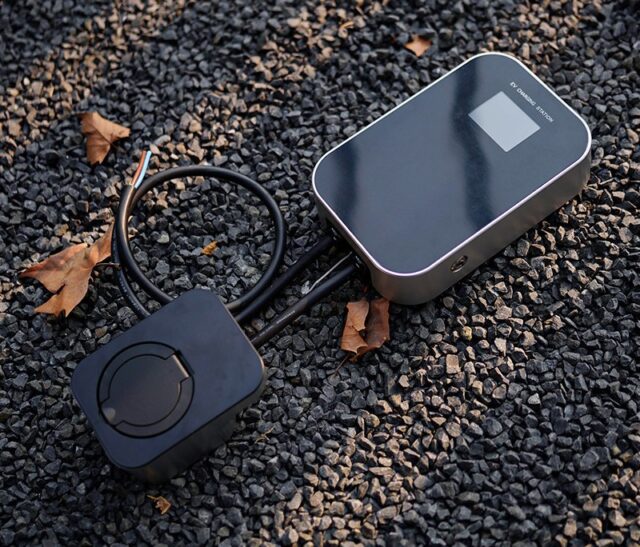 Extralink BS20-BA-22kW-APP Type A 32A 22kW | Electric car charger | 3 phase, LCD screen, APP, 6,1m - imagine 4