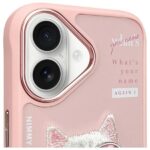 Nimmy case iPhone 16 6.1" pink Cool&Cute 2.0 Cat - imagine 3