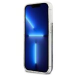 Guess GUHCP13MLFLSB iPhone 13 / 14 / 15 6,1" blue hardcase Flower Liquid Glitter - imagine 5