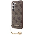 Guess GUHCS24MGF4GBR S24+ S926 brown hardcase 4G Charms Collection - imagine 2