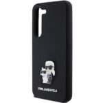 Karl Lagerfeld KLHCS23SSMHKCNPK S23 S911hardcase black Silicone Karl&Choupette Metal Pin - imagine 6
