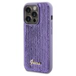 Guess GUHCP14XPSFDGSU iPhone 14 Pro Max 6.7" purple hardcase Sequin Script Metal - imagine 2