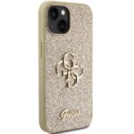 Guess GUHCP15SHG4SGD iPhone 15 / 14 / 13 6.1" gold hardcase Glitter Script Big 4G - imagine 4