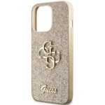 Guess GUHCP13XHG4SGD iPhone 13 Pro Max 6.7" gold hardcase Glitter Script Big 4G - imagine 6