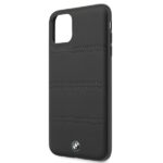 BMW BMHCN65PELBK iPhone 11 Pro Max Hard Case Black Signature Horizontal Lines - imagine 3