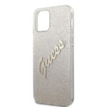 Guess GUHCP12MPCUGLSGO iPhone 12/12 Pro 6,1" gold hardcase Glitter Gradient Script - imagine 6