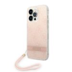 Guess GUOHCP14LH4STP iPhone 14 Pro 6,1" pink hardcase 4G Print Strap - imagine 2