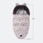 Warm stroller sleeping bag for prams with fur Extralink - imagine 3