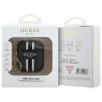 Guess GUA2P4RPSK AirPods 1/2 cover black 4G Printed Stripes Charm - imagine 3