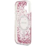 Guess Resin Bottom Glitter MagSafe Case for iPhone 17 Pink - imagine 7
