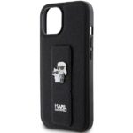 Karl Lagerfeld KLHCP15SGSAKCPK iPhone 15/ 14 / 13 6.1" black hardcase Gripstand Saffiano Karl - imagine 6