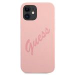 Guess GUHCP12SLSVSPI iPhone 12 mini 5,4" pink hardcase Script Vintage - imagine 3