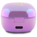 Guess Bluetooth headphones GUTWSJ144ESU TWS + docking station purple Iridescent 4G Printed Logo - imagine 4