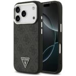 Case Guess 4G Triangle Logo MagSafe for iPhone 17 Pro black silver