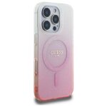 Guess GUHMP16XHGRCELP iPhone 16 Pro Max 6.9" pink hardcase IML Glitter Gradient MagSafe - imagine 4